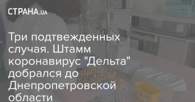 Три подтвежденных случая. Штамм коронавирус "Дельта" добрался до Днепропетровской области - strana.ua - Украина - Днепропетровская обл. - Никополь