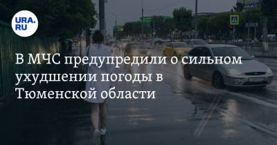 В МЧС предупредили о сильном ухудшении погоды в Тюменской области - ura.news - Тюмень - Тюменская обл.