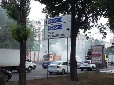 Вспыхнувший в центре Воронежа КамАЗ спровоцировал серьёзные пробки - gorcom36.ru - Россия - Воронеж - Воронежская обл. - Камаз