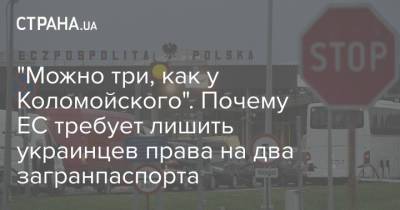 "Можно три, как у Коломойского". Почему ЕС требует лишить украинцев права на два загранпаспорта - strana.ua - Украина - Израиль - Польша - Европа