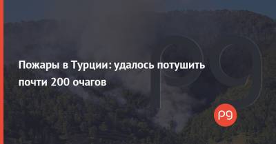 Реджеп Тайип Эрдоган - Пожары в Турции: удалось потушить почти 200 очагов - thepage.ua - Украина - Турция - Греция