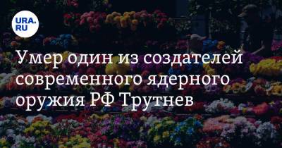 Умер один из создателей современного ядерного оружия РФ Трутнев - ura.news - Россия