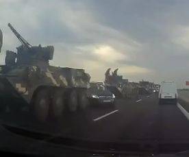 На трассе Киев-Чернигов колонна военной техники попала в ДТП: образовалась километровая пробка. ФОТО - enovosty.com - Киев