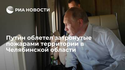 Владимир Путин - Алексей Текслер - Евгений Зиничев - Владимир Якушев - Путин с вертолета осмотрел затронутые природными пожарами районы Челябинской области - ria.ru - Россия - Челябинская обл. - Магнитогорск