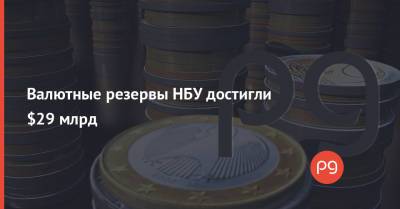 Валютные резервы НБУ достигли $29 млрд - thepage.ua - Украина