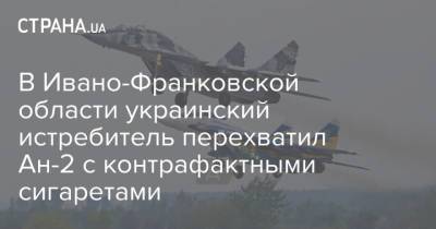 В Ивано-Франковской области украинский истребитель перехватил Ан-2 с контрафактными сигаретами - strana.ua - Украина - Луцк - Румыния - Ивано-Франковская обл. - Житомирская обл.