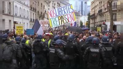 В Европе протестуют против санитарных пропусков - ru.euronews.com - Италия - Германия - Франция - Кипр