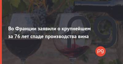Во Франции - Во Франции заявили о крупнейшем за 76 лет спаде производства вина - thepage.ua - Украина - Франция