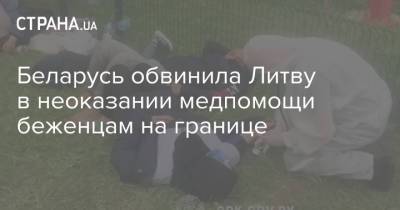 Беларусь обвинила Литву в неоказании медпомощи беженцам на границе - strana.ua - Украина - Белоруссия - Ирак - Литва