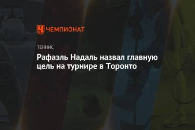 Рафаэль Надаль - Рафаэль Надаль назвал главную цель на турнире в Торонто - championat.com - Вашингтон - Испания