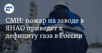 СМИ: пожар на заводе в ЯНАО приведет к дефициту газа в России - ura.news - Россия - окр. Янао
