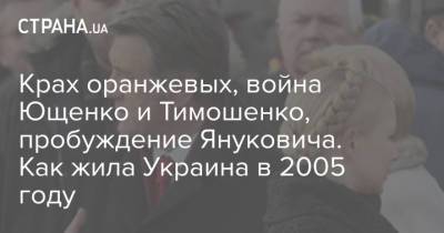 Виктор Янукович - Виктор Ющенко - Крах оранжевых, война Ющенко и Тимошенко, пробуждение Януковича. Как жила Украина в 2005 году - strana.ua - Россия - Украина