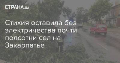 Стихия оставила без электричества почти полсотни сел на Закарпатье - strana.ua - Украина - Ивано-Франковская обл. - Сумская обл.