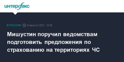 Михаил Мишустин - Алексей Моисеев - Мишустин поручил ведомствам подготовить предложения по страхованию на территориях ЧС - interfax.ru - Москва - Россия