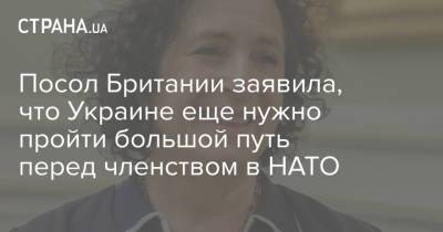 Мелинда Симмонс - Посол Британии заявила, что Украине еще нужно пройти большой путь перед членством в НАТО - strana.ua - Украина - Киев - Англия