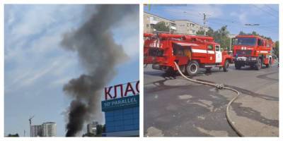 Черный густой дым виден издалека: на харьковском рынке вспыхнул пожар, кадры - kharkov.politeka.net - Украина - Харьковская обл. - Харьков
