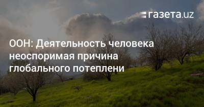 ООН: Деятельность человека неоспоримая причина глобального потепления - gazeta.uz - Узбекистан