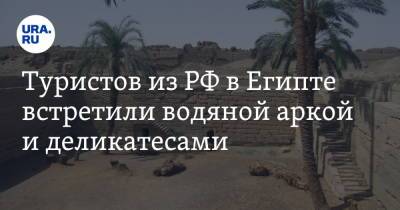 Туристов из РФ в Египте встретили водяной аркой и деликатесами. Фото - ura.news - Россия - Египет