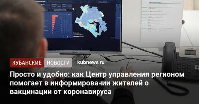 Просто и удобно: как Центр управления регионом помогает в информировании жителей о вакцинации от коронавируса ﻿ - kubnews.ru - Россия - Краснодарский край