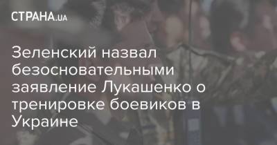 Владимир Зеленский - Александр Лукашенко - Сергей Никифоров - Зеленский назвал безосновательными заявление Лукашенко о тренировке боевиков в Украине - strana.ua - Украина - Киев - Белоруссия