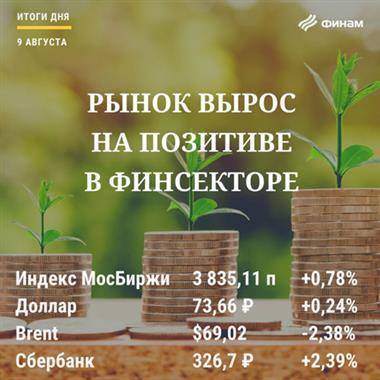 Итоги понедельника, 9 августа: Российский рынок может продолжить рост во вторник - smartmoney.one