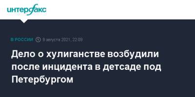 Дело о хулиганстве возбудили после инцидента в детсаде под Петербургом - interfax.ru - Москва - Россия - Ленинградская обл. - Санкт-Петербург - р-н Всеволожский