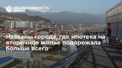 Эксперты группы SRG назвали города, где ипотека на вторичное жилье подорожала больше всего - realty.ria.ru - Москва - Россия - Сочи - Улан-Удэ - Нижнекамск - Новороссийск - Братск