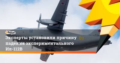 Эксперты установили причину падения экспериментального Ил-112В - ridus.ru