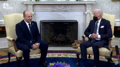 Нафтали Беннетый - Джо Байден - Байден уснул на пресс-конференции с премьер-министром Израиля - yur-gazeta.ru - Россия - США - Израиль
