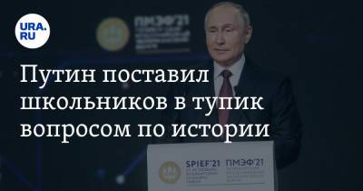 Владимир Путин - Александр Невский - Путин поставил школьников в тупик вопросом по истории - ura.news - Россия - Владивосток - окр. Дальневосточный