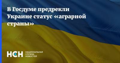 Валерий Селезнев - В Госдуме предрекли Украине статус «аграрной страны» - nsn.fm - Украина
