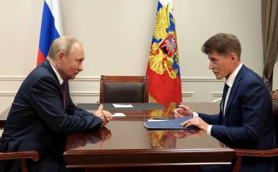 В.Путин - Олег Кожемяко - Владимир Владимирович - Рабочая встреча с губернатором Приморского края Олегом Кожемяко - kremlin.ru - Приморье край
