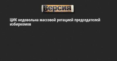 Элла Памфилова - ЦИК недовольна массовой ротацией председателей избиркомов - neva.versia.ru - Санкт-Петербург - р-н. Московский