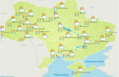 Сухо и тепло: карта погоды в Украине на 10 сентября - narodna-pravda.ua - Украина