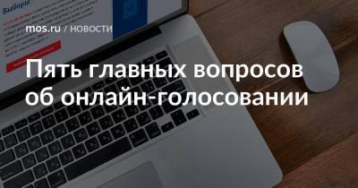 Пять главных вопросов об онлайн-голосовании - mos.ru - Москва