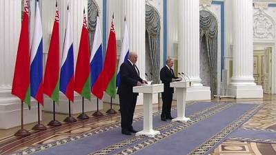 Владимир Путин - Александр Лукашенко - Главной темой переговоров Владимира Путина и Александра Лукашенко стало формирование программ Союзного государства - 1tv.ru - Россия - Белоруссия