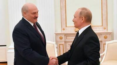 Владимир Путин - Александр Лукашенко - Слова Лукашенко об отсутствии планов поглощения Белоруссии рассмешили Путина – видео - newzfeed.ru - Россия - Белоруссия