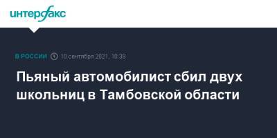 Пьяный автомобилист сбил двух школьниц в Тамбовской области - interfax.ru - Москва - Россия - Тамбовская обл.