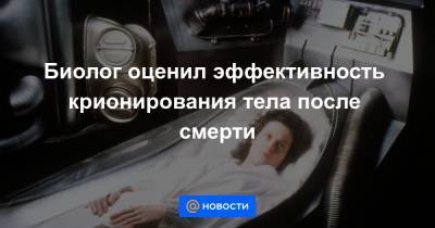 Биолог оценил эффективность крионирования тела после смерти - news.mail.ru