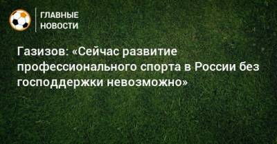 Шамиль Газизов - Газизов: «Сейчас развитие профессионального спорта в России без господдержки невозможно» - bombardir.ru - Россия - Уфа
