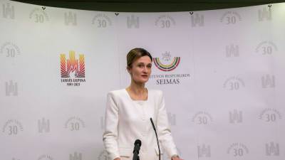 Виктория Чмилите-Нильсен - Спикер Сейма Литвы связала охрану парламента на митинге с учениями "Запад" - obzor.lt - Литва - Вильнюс