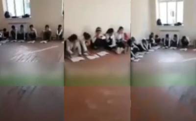В Узбекистане ученики одной из школ начали учебный год занятиями на полу - podrobno.uz - Узбекистан - Ташкент