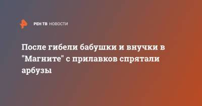 После гибели бабушки и внучки в "Магните" с прилавков спрятали арбузы - ren.tv - Москва