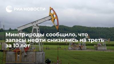 Минприроды: запасы сырой нефти в России снизились на треть за последние десять лет - ria.ru - Москва - Россия