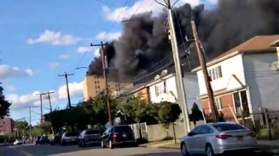 Крупный пожар вспыхнул в госпитале Нью-Йорка - iz.ru - Израиль - Нью-Йорк - Македония - Нью-Йорк