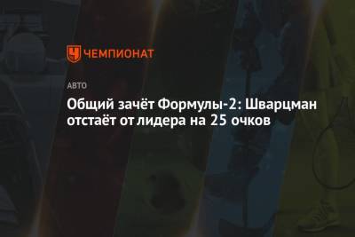 Роберт Шварцман - Оскар Пиастри - Чжо Гуаньюй - Общий зачёт Формулы-2: Шварцман отстаёт от лидера на 25 очков - championat.com - Россия - Саудовская Аравия - Абу-Даби