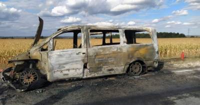 В Пронском районе сгорел рейсовый автобус - 7info.ru - Новомичуринск