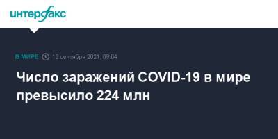 Джонс Хопкинс - Число заражений COVID-19 в мире превысило 224 млн - interfax.ru - Москва - США - Бразилия - Индия