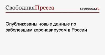 Опубликованы новые данные по заболевшим коронавирусом в России - svpressa.ru - Москва - Россия - Китай - Санкт-Петербург - Московская обл. - Ростовская обл. - Свердловская обл.