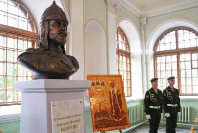Александр Беглов - Александр Невский - В Благовещенской церкви Петербурга открыли бюст Александра Невского - abnews.ru - Санкт-Петербург - Сербия - Белград - Благовещенск
